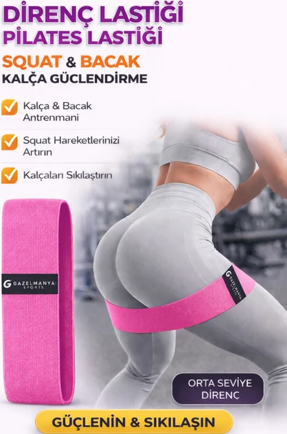 Pilates Lastiği Squad Bandı Orta Sert