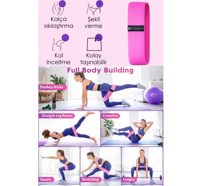 Pilates Lastiği Squad Bandı Orta Sert